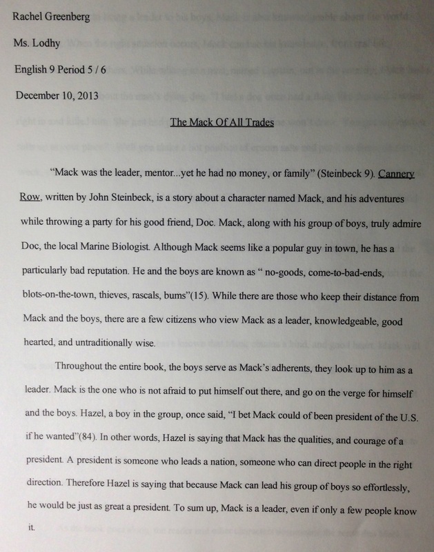 Ap English 4 Essay Rubric